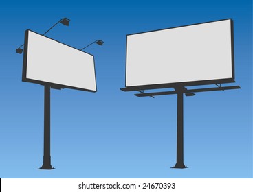 Billboard set vector