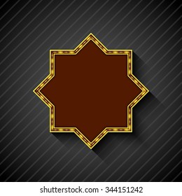 Billboard sign on the on black background.vector