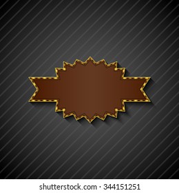 Billboard sign on the on black background.vector