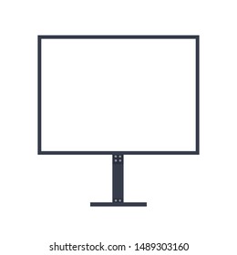 Billboard sign. Vector icon template illustration on isolated background