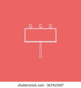 Billboard symbol icon. 