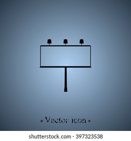 Billboard symbol icon. 