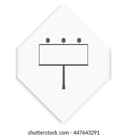 Billboard symbol icon. 