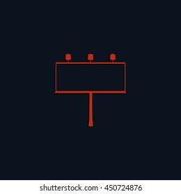 Billboard symbol icon. 