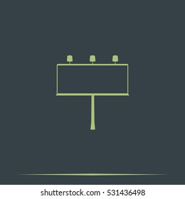 Billboard symbol icon. 