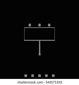 Billboard symbol icon. 