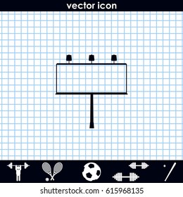 Billboard symbol icon. 
