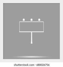Billboard symbol icon. 