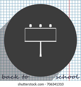 Billboard symbol icon. 