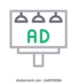 Vektorillustration-Symbol für die Plakatwand 