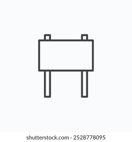 Billboard vector flat icon set.eps