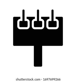 billboard vector glyph flat icon 