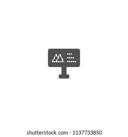 Billboard vector icon.