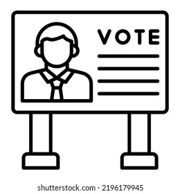 Billboard vector icon. Can be used for printing, mobile and web applications.