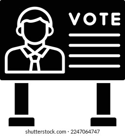 Billboard vector icon. Can be used for printing, mobile and web applications.