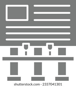 Billboard vector icon. Can be used for printing, mobile and web applications.