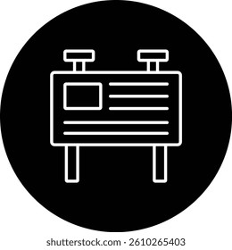 Billboard vector icon. Can be used for printing, mobile and web applications.