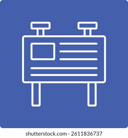 Billboard vector icon. Can be used for printing, mobile and web applications.