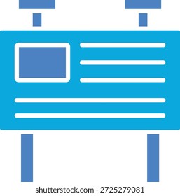 Icono de Vector de cartelera. Se puede utilizar para aplicaciones de impresión, móviles y de Web.