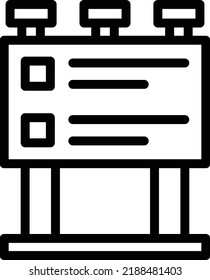 Illustration zum Design von Vektorgrafiken auf Reklametafeln