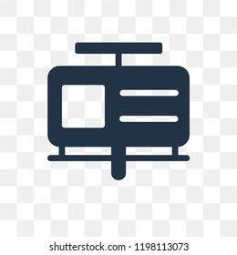 Billboard vector icon isolated on transparent background, Billboard transparency concept can be used web and mobile