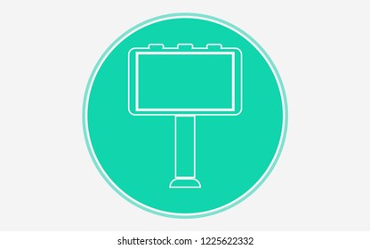 Billboard vector icon sign symbol