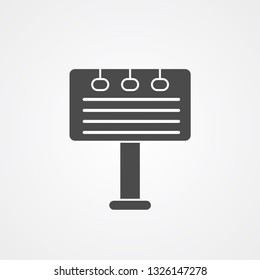 Billboard vector icon sign symbol