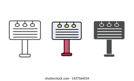Billboard vector icon sign symbol