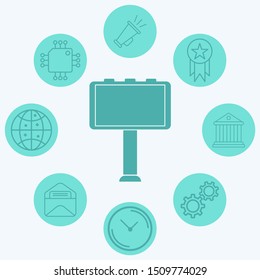 Billboard vector icon sign symbol