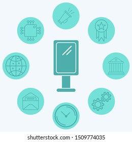 Billboard vector icon sign symbol