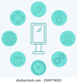 Billboard vector icon sign symbol
