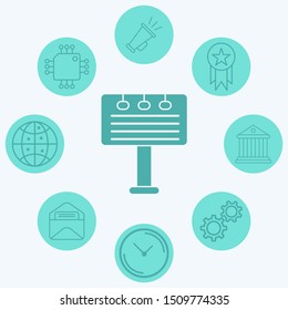 Billboard vector icon sign symbol