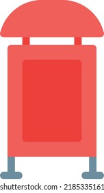 billboard  Vector illustration on a transparent background. Premium quality symmbols. Line Color vector icons for concept and graphic design.