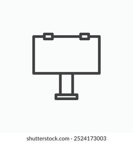 Billboardlinesimple icon in line style.