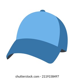 Billed cap icon emoji flat vector isolated on white background