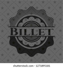 Billet dark emblem. Retro