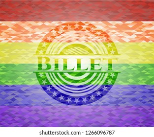 Billet lgbt colors emblem 