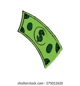 Billet of money icon vector illustration graphic design