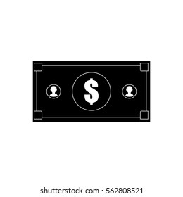 Billet money isolated icon vector illustration graphic design