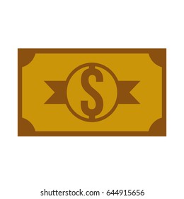 Billet money symbol