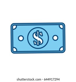 Billet money symbol