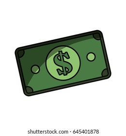 Billet money symbol