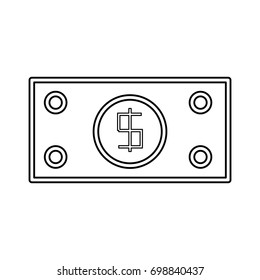 Billet money symbol