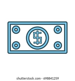 Billet money symbol