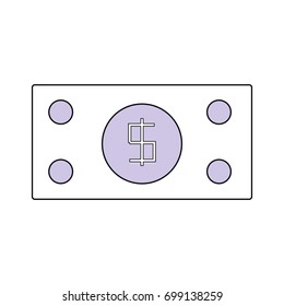 Billet money symbol