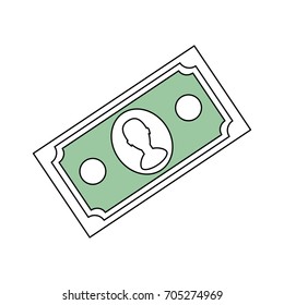 Billet money symbol