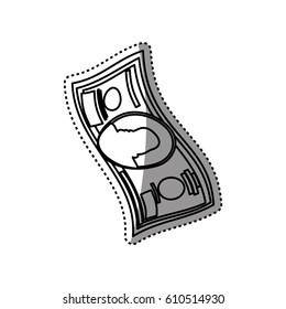 Billet of money vector illustration graphic design