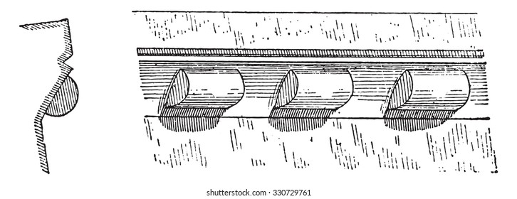 Billet, vintage engraved illustration. Dictionary of words and things - Larive and Fleury - 1895.
