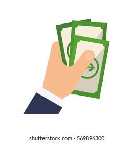 Billets of money icon vector illustration graphic design