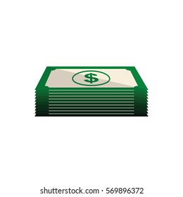 Billets of money icon vector illustration graphic design